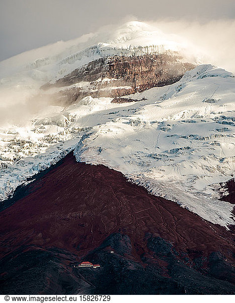mystic active volcano in the Ecuador