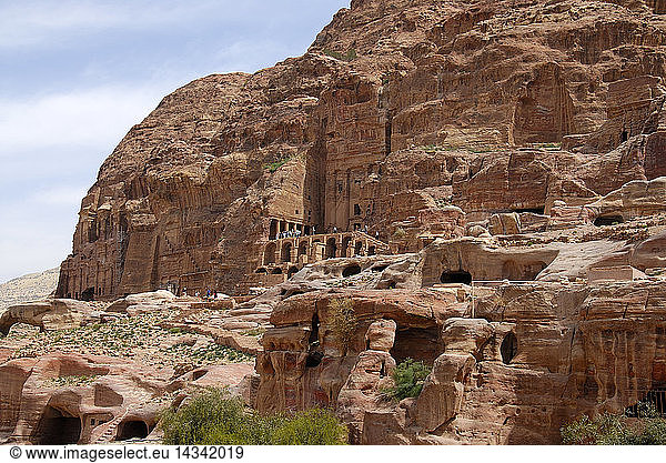 Nabatean Corinthian tomb archaeological site of Petra Jordan Middle East