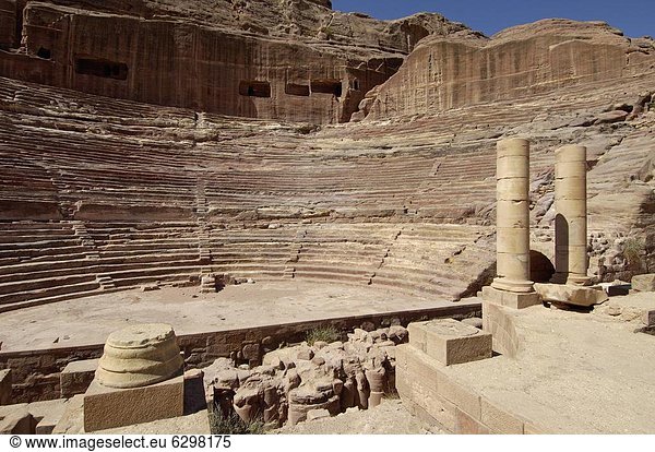 Nabatean Theater  Petra  UNESCO World Heritage Site  Jordanien  Naher Osten