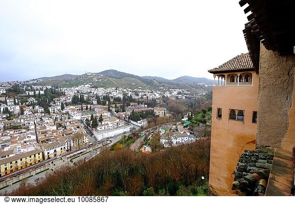 Nachbarschaft Alhambra Andalusien Granada Spanien