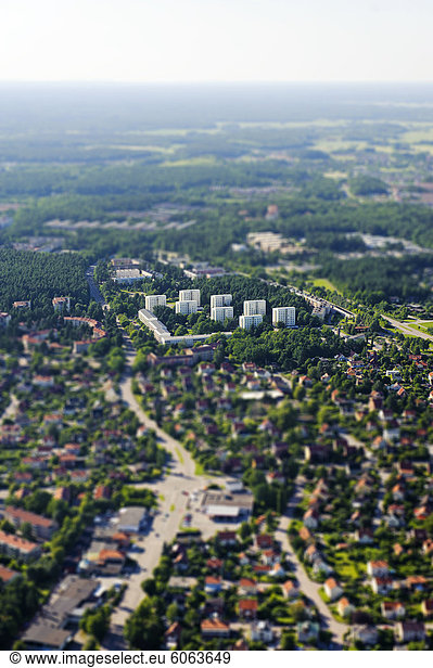 Nachbarschaft Ansicht Luftbild Fernsehantenne Ortsteil