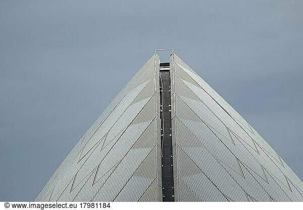 Nahaufnahme eines der Segel des Sydney Opera House  Sydney  New South Wales  Australien  Ozeanien
