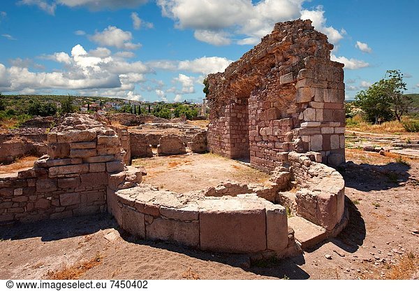 nahe, Ruine, Dorf, Heiligtum, Basilika, Türkei