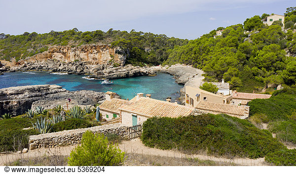 nahe Europa Felsen Gebäude Küste Mallorca Spanien