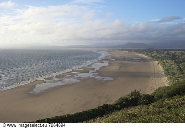 nahe Europa Strand Großbritannien Bucht Gwynedd Wales