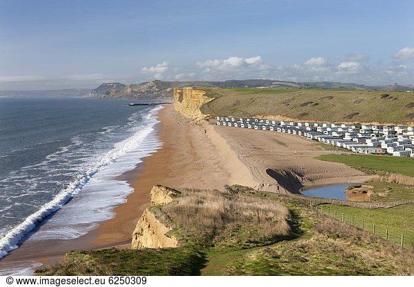 nahe  Europa  Strand  Urlaub  Großbritannien  Küste  Stille  Ansicht  Wohnmobil  Dorset  England