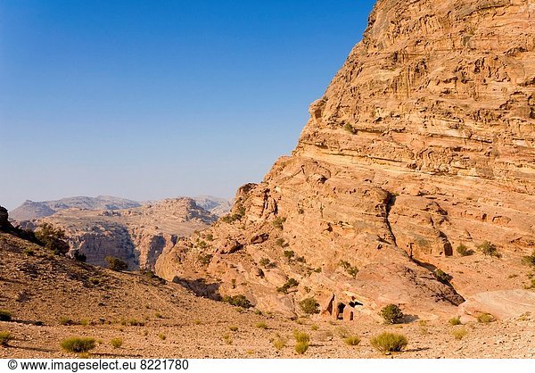 nahe  Hügel  Ansicht  Naher Osten  Petra