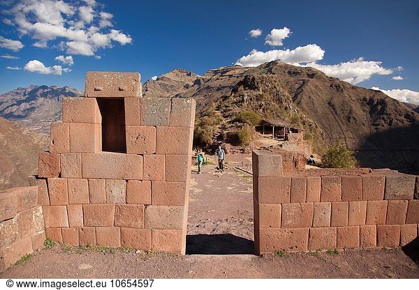 nahe Tourist Veranda Beschluss antik Inka Peru Südamerika
