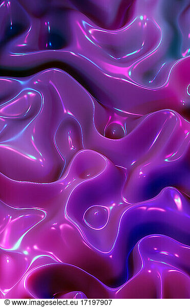 Nahtlose Animation von Kunststoff farbigen Material Forming Kurven und Form