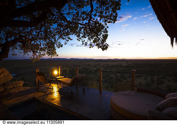 Nambia  Sunrise at Etosha National Park