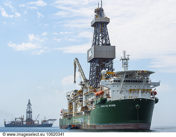 Namibia  Erongo Province  Walvis Bay  Ocean Rig  Offshore ship  offshore oil and gas exploration