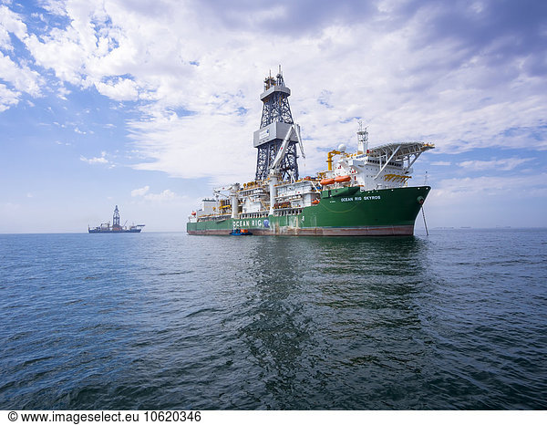 Namibia  Erongo Province  Walvis Bay  Ocean Rig  Offshore ship  offshore oil and gas exploration