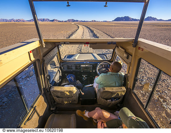 Namibia  Hardap  off-road vehicle driving in Kulala Wilderness Reserve