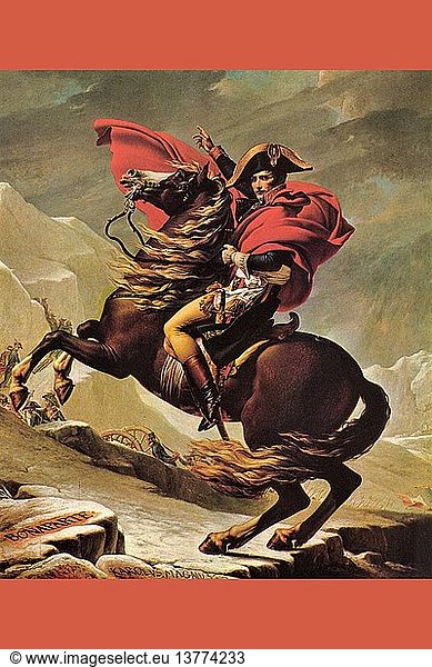 Napoleon crosses the great St. Bernard Pass 1790