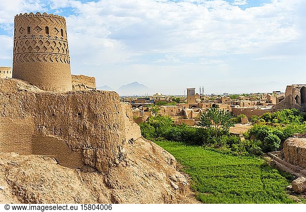 Narin Qal?eh Festung aus Lehmziegeln Meybod Provinz Yazd Iran Asien