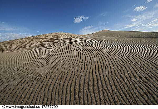 Natürliches Wellenmuster in den Cadiz-Dünen in der Mojave-Wüste  Südkalifornien  USA