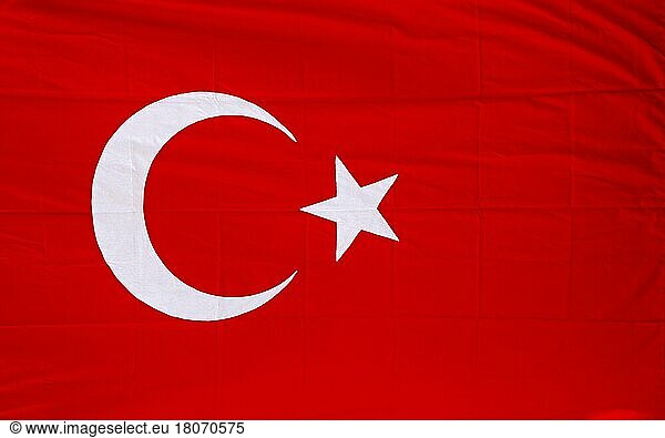 Nationalfahne  Türkei  Türkei  Asien