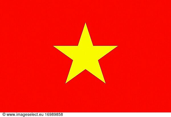 Nationalflagge der Sozialistischen Republik Vietnam...