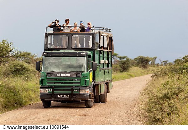 Nationalpark Safari Lastkraftwagen Serengeti Nationalpark