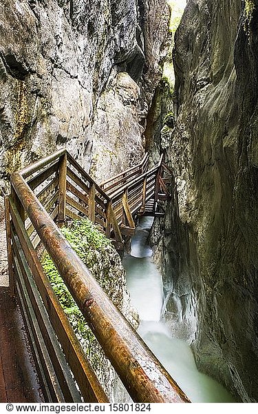 Naturdenkmal Innerbachklamm Unken Pinzgau Bundesland Salzburg Österreich Europa