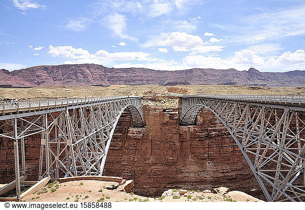 Navajo Bridge over Marble Canyon in Arizona