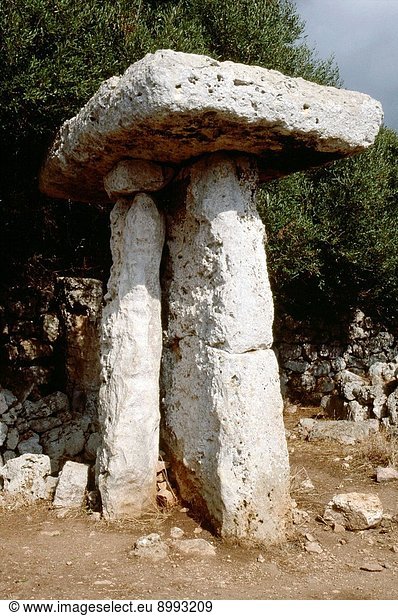 Naveta or megalithic tomb at the site of Es Tudons