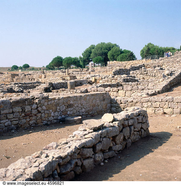 NeÂ·polis  2nd Century BC. Greek city (later Roman city). Ampurias. Girona province. Spain