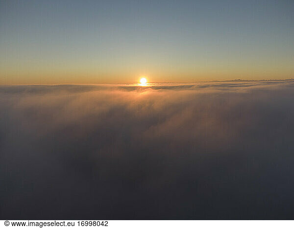 Nebelmeer bei Sonnenaufgang