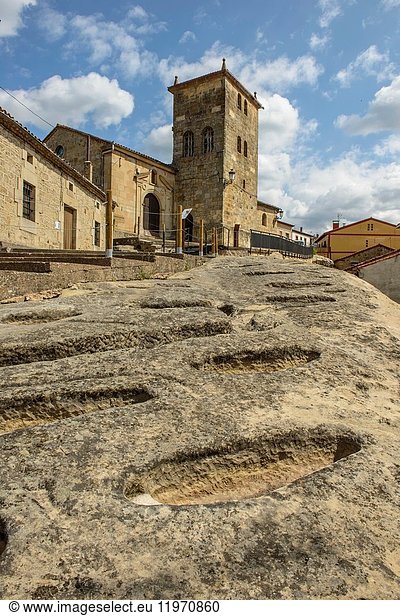 Necropolis. Regumiel de la Sierra. Alto Arlanza. Burgos province  Castile-Leon  Spain