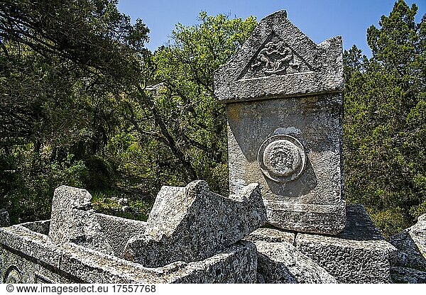 Nekropole  Termessos  antike Ruinenstätte  Türkei  Termessos  Türkei  Asien