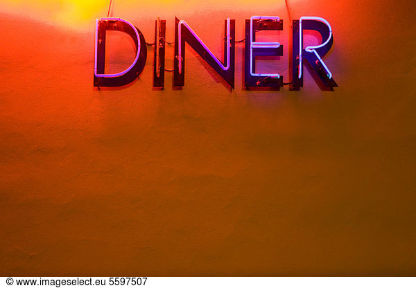 Neon- Diner -Schild .