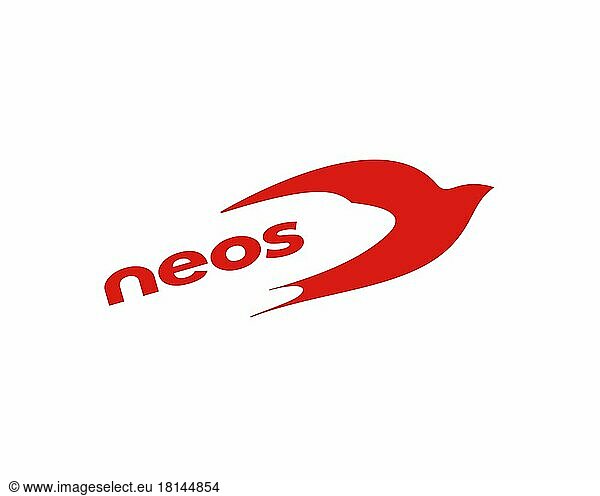 Neos airline Neos airline, rotated logo, white background,against ...