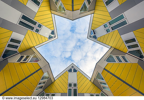 Netherlands  Holland  Rotterdam  Cube house  worm's eye view