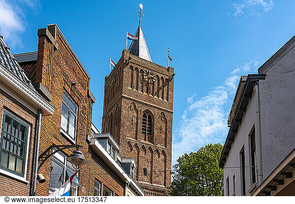 Netherlands  South Holland  Noordwijk  Tower of Oude Jeroenskerk church