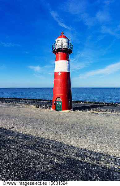 Netherlands  Zeeland  lighthouse between Westkapelle and Domburg