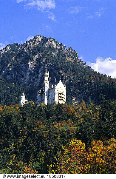Neuschwanstein Castle Nestled in the Bavarian Alps Fussen Germany