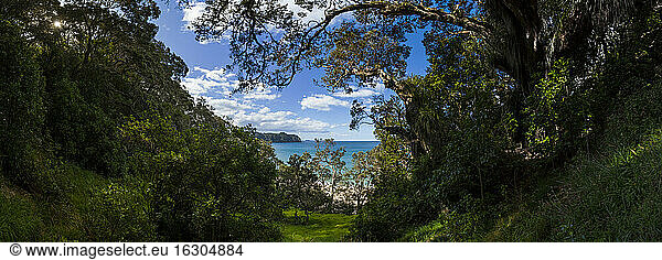Neuseeland  Nordinsel  Waikato  Coromandel Halbinsel  Blick auf Hot Water Beach
