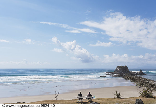 Neuseeland Südpazifik Mangawhai Heads Surfstrand