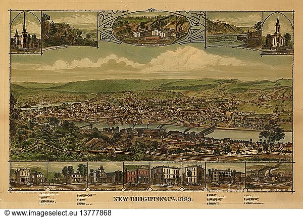 New Brighton  Pennsylvania 1883 1883