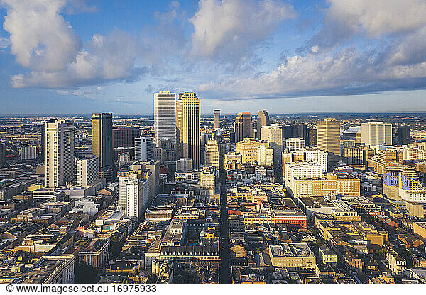 New Orleans am Morgen von oben