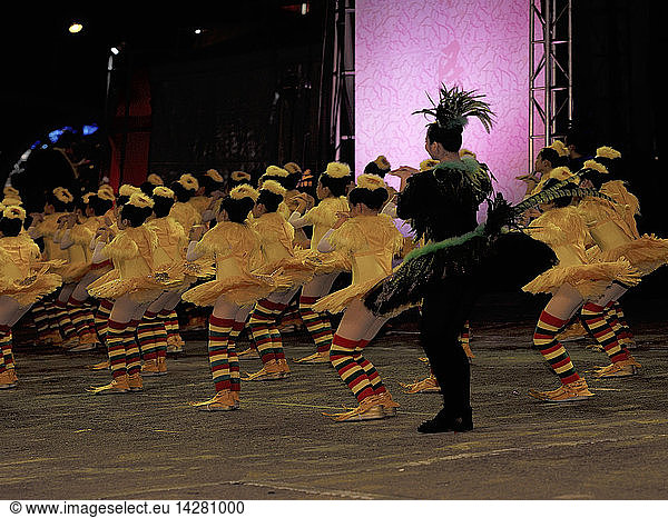 New Year Night Parade Hong Kong Island Hong Kong China Asia
