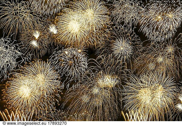 New Year's Eve Fireworks New Year's Eve Gold Golden Background New Year New New Backgrounds in Stuttgart  Germany  Europe
