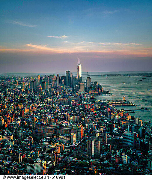 New York City Manhattan views skyscrapers urban