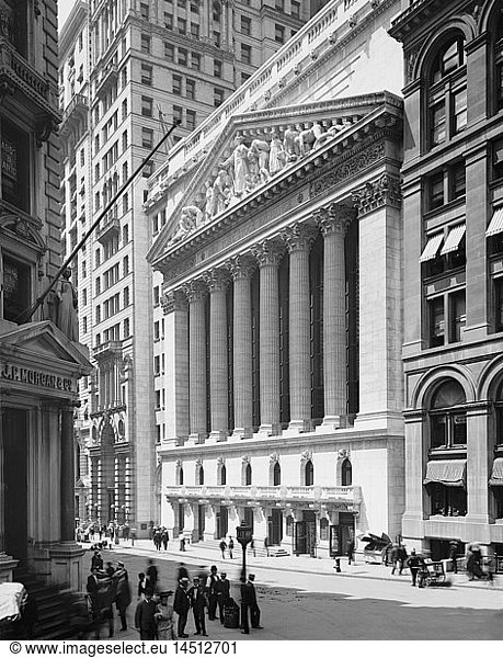 New York Stock Exchange  New York City  New York  USA  Detroit Publishing Company  1904
