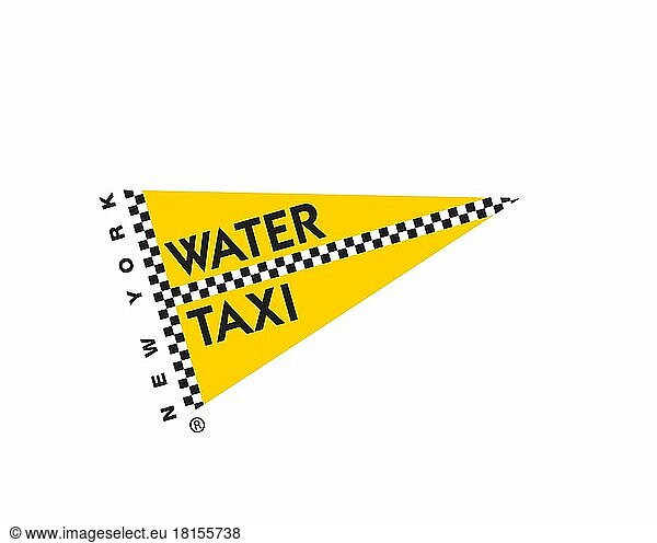New York Water Taxi  gedrehtes Logo  Weißer Hintergrund