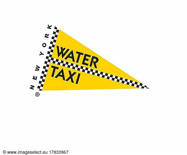 New York Water Taxi  gedrehtes Logo  Weißer Hintergrund B