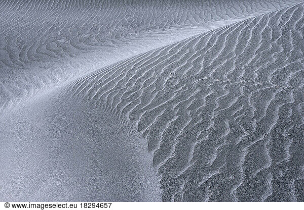 New Zealand  South Island  Rippled sand of Wharariki Beach