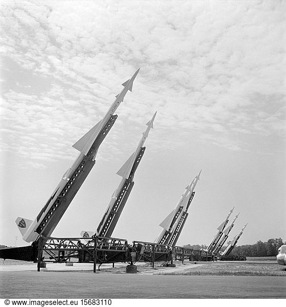 Nike Missile Installation  Lorton  Virginia  USA  photograph by Thomas J. O'Halloran  May 1955