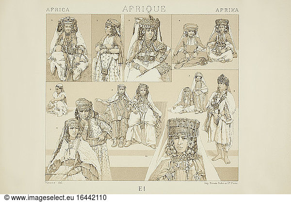 Nomadic and sedentary ethnic groups. Women’s jewelry