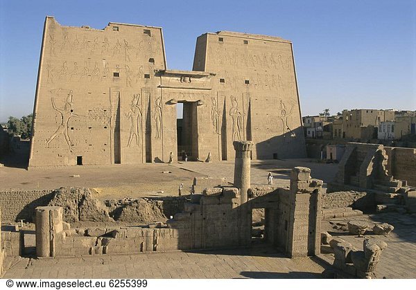 Nordafrika Ausgrabungsstätte Afrika Edfu Ägypten